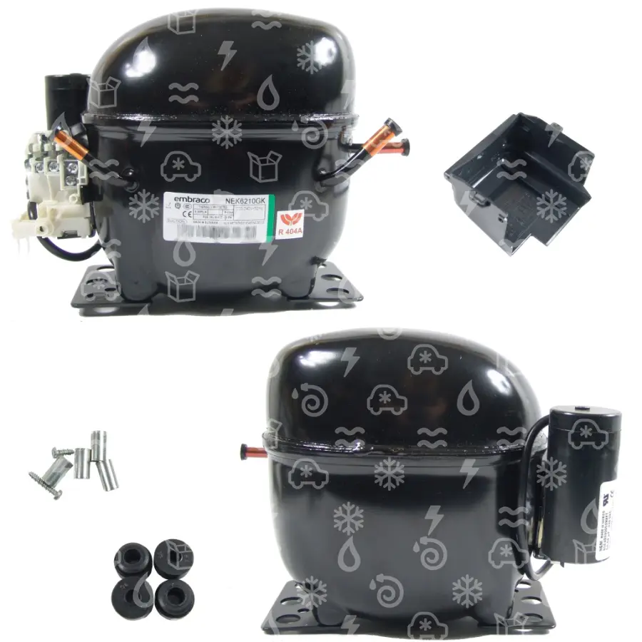 kompresor EMBRACO NEK6210GK, MBP - R404A, R507, 220 - 240 V, 50 Hz